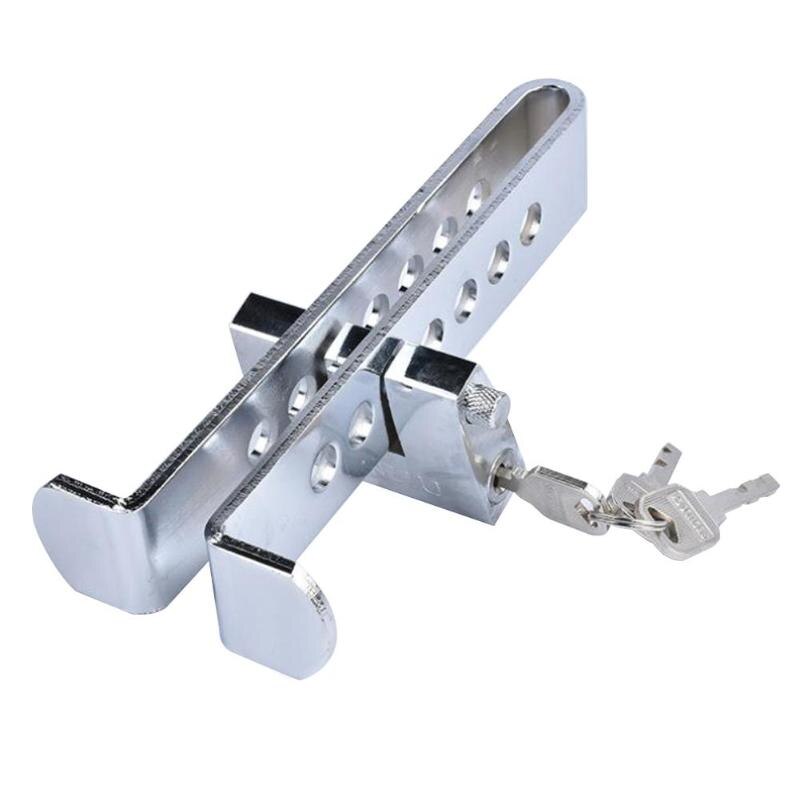 Beveiliging Auto Stuurslot Auto Rem Koppeling Pedaal Lock Anti-Diefstal Auto Gaspedaal Stuurslot + 3 toetsen
