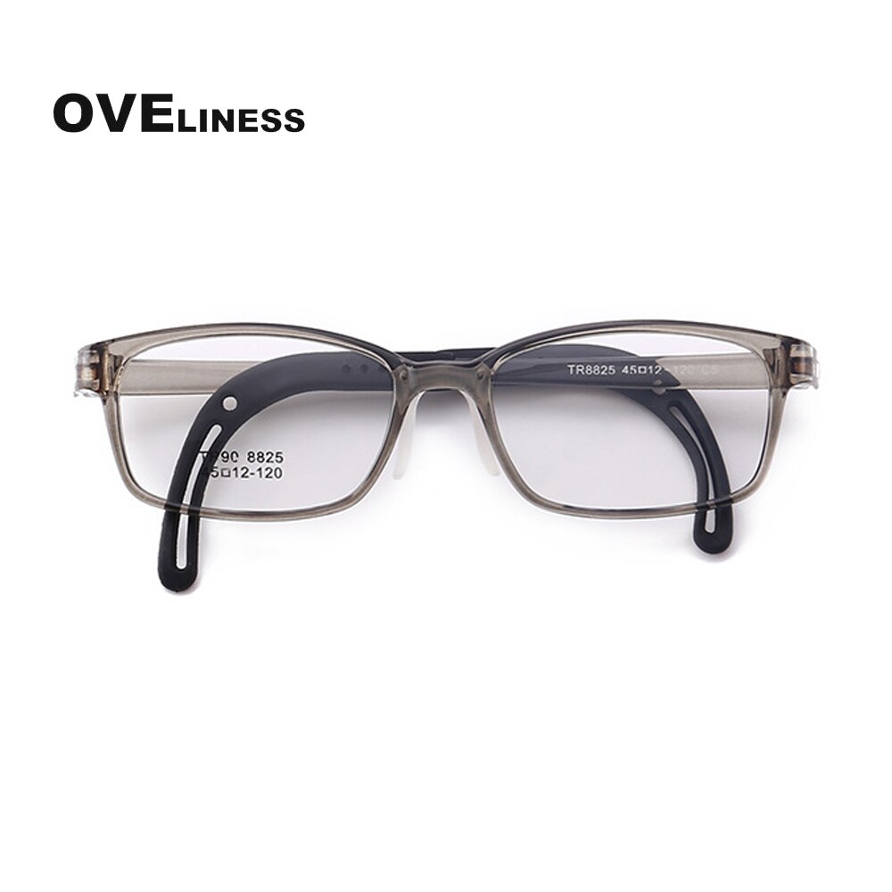 TR90 myopia optical Glasses frame boy girl Prescription eyeglasses kids soft eyewear transparent clear spectacles children: grey