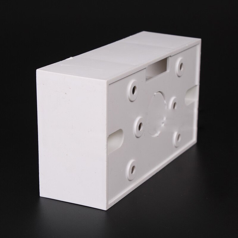 2pcs 118/120 Small Type Wall Mount Switch Box Depth 40mm Bottom PVC Junction Box 118*68*40mm