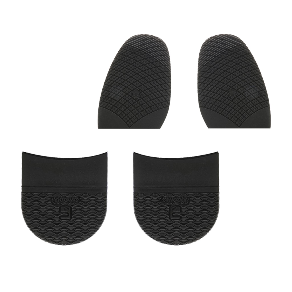 2 Paar/set Rubber Half Schoen Zolen En Hakken Pads Grip Diy Schoen Reparatie Vervanging