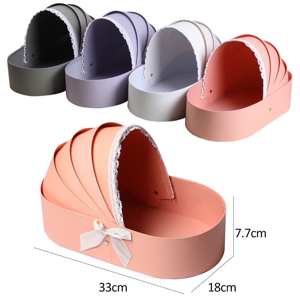 Cradle Flower Box Rose Flower Arrangement Basket Boxes Romantic Floral Flower Packing Boxes Wedding Home Decor