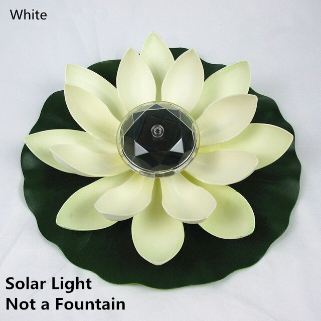 Mini fontaine solaire flottante pour piscine, étang, cascade, décoration de jardin, bain d&#39;oiseaux en plein air: White