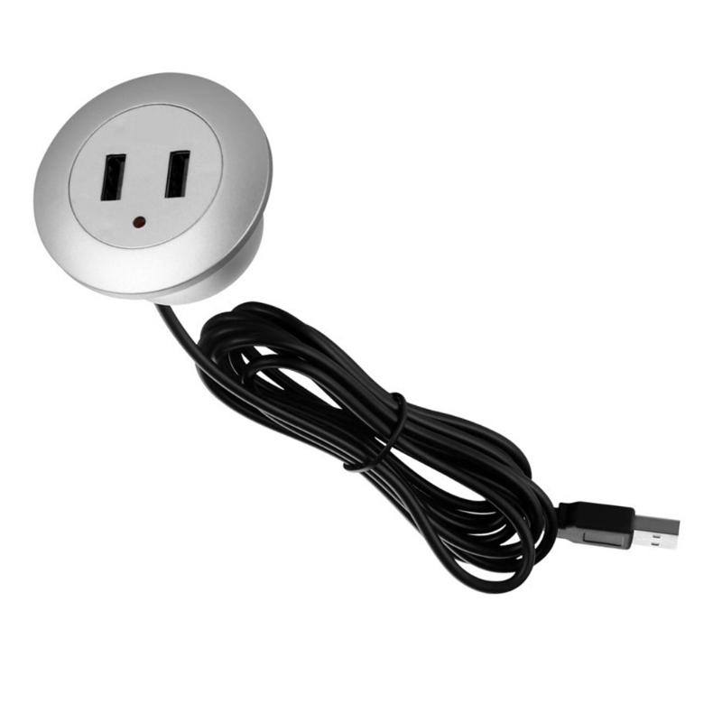 Extension Cord Mobile Table Sofa Fast Charging Embedded Desktop USB