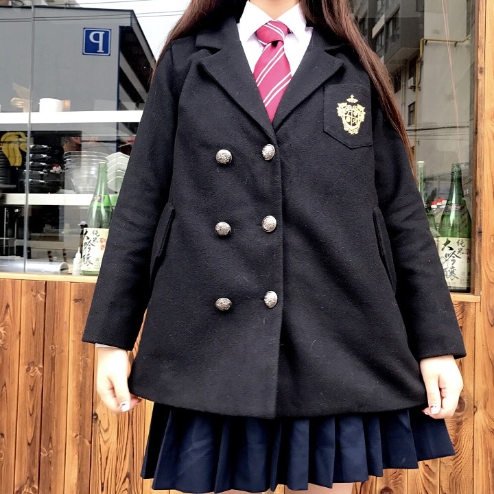 Japanese JK Uniforms College Wind Badge Embroidered Baggy Small Suit Woolen Coat Jacket Women&#39;s Clothing school girl uniform