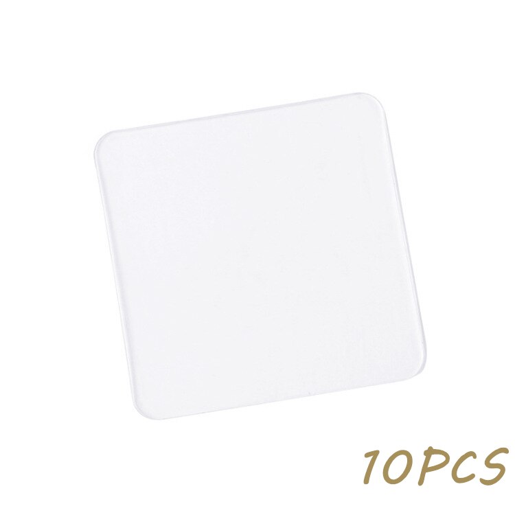 Lld Multifunctionele Nano Tracsless Tape Dubbelzijdig Waterdichte Herbruikbare Zelfklevende Transparante Tapes Lijm Gadget Muursticker: 10 Pcs