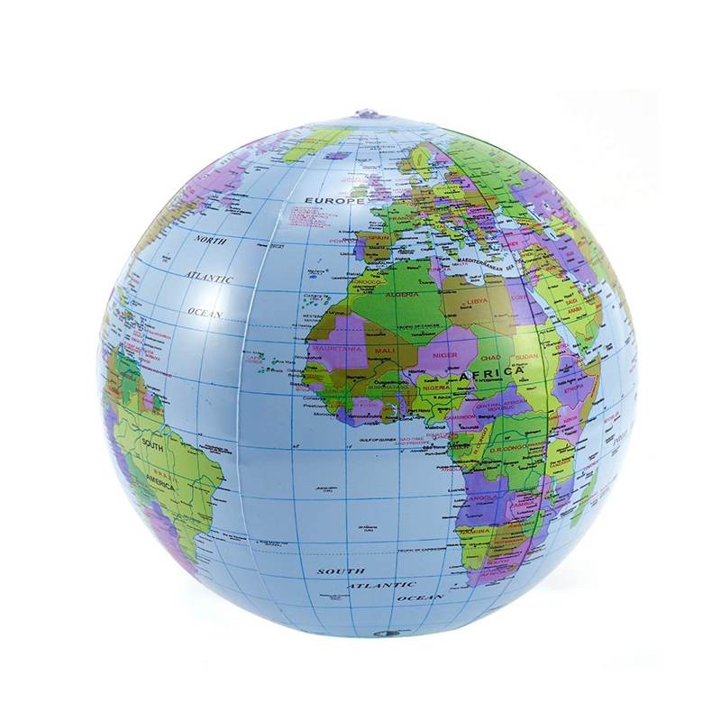 16 inch opblaasbare wereldbol educatieve geografie speelgoedkaart ballon strandbal geografie speelgoed educatief speelgoed voor kinderen