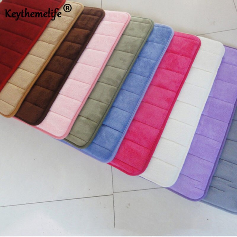40*60cm Memory Foam Bath Mat Non-slip Bathroom Carpet Water Absorption Rug Soft Bathroom Mat