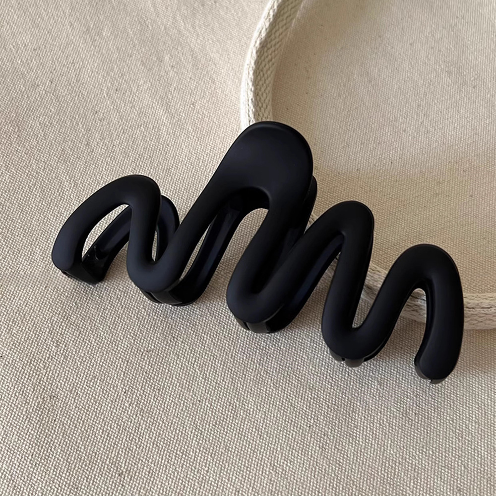 Clip de pelo coreano mate con lazo grande para mujer, de temperamento, sentido avanzado del Clip de tiburón, accesorios para el cabello para niñas: YELLOW