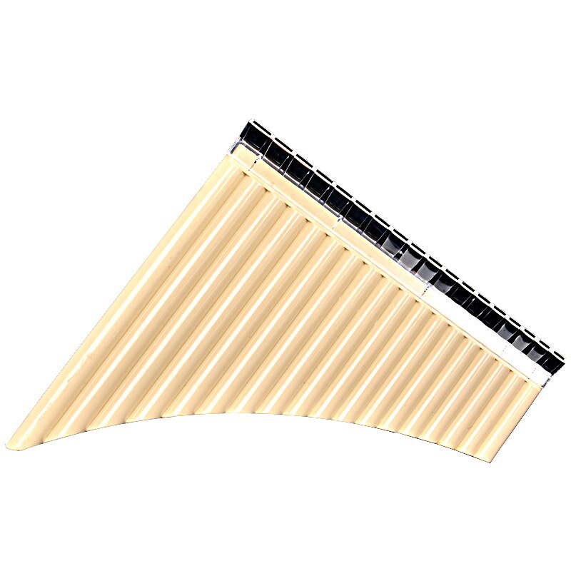 Panfløjte 18 rør panrør g nøgleharpiks multifunktion plast håndlavet traditionelt instrument træblæsere bambus panpipes flauta: Elsker