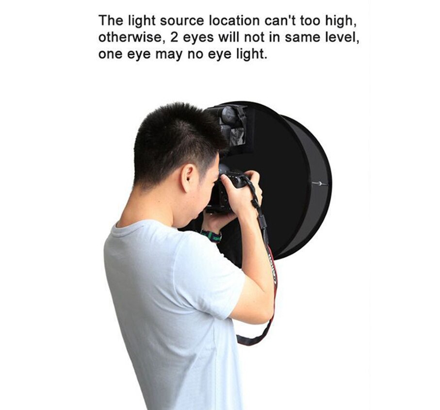 Difusor de luz de Flash Softbox Universal anular accesorios de fotografía plegable Speedlight 45CM