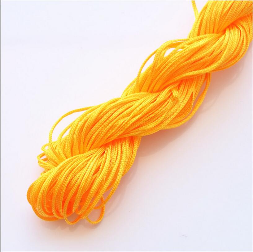 1mm*25m nylonperler smykkesnor tråd kinesisk knute macrame rottehale tau til gjør-det-selv-håndverk verktøy håndsøm tråd  z1181: måke