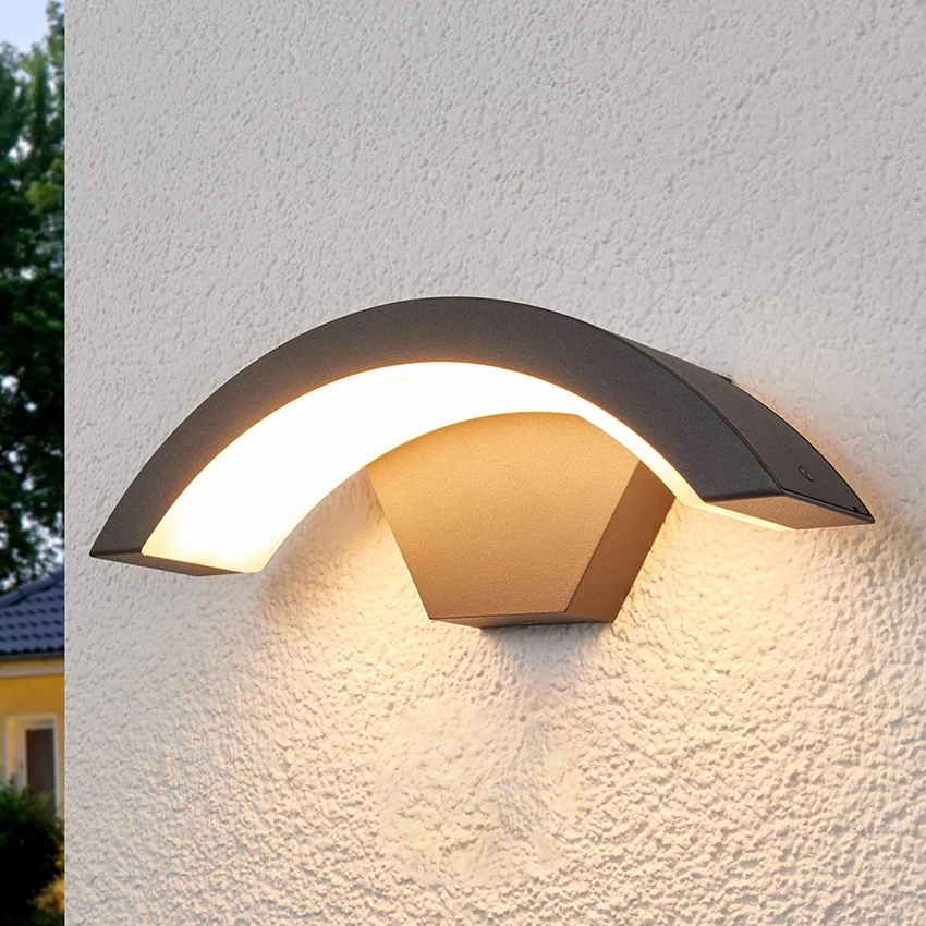 18w sensorer udendørs vandtætte væglamper have veranda vægbelysning led væglamper aluminium  ac86-265 au64 stk.