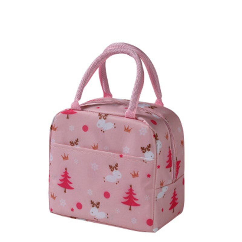 1PCs Frische Kühler Taschen Wasserdichte Nylon Tragbare Zipper Thermische Oxford Mittagessen Taschen Für Frauen Bequem Mittagessen Box Tote Lebensmittel taschen: K