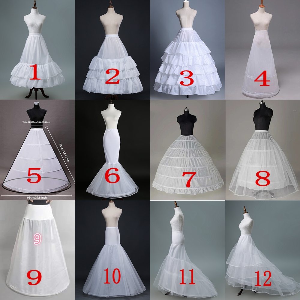 Petticoat Crinoline Slips Hoop Skirt Vintage Underskirt for Gown Dress Many Styles for Bridal Wedding