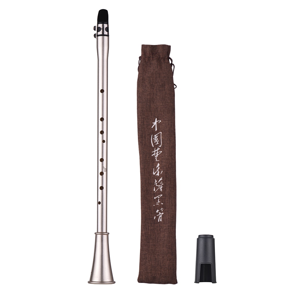 Bb / c / eb nøgle mini klarinet sax kompakt klarinet-saxofon abs materiale musikalsk blæseinstrument til begyndere med bæretaske
