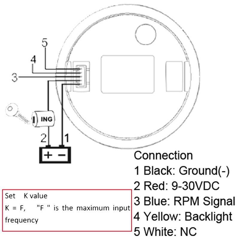 Universal Speedometer 12V/24V Odometer 85mm LCD Hourmeter Tachometer Backlight for Marine Car Motorcycle