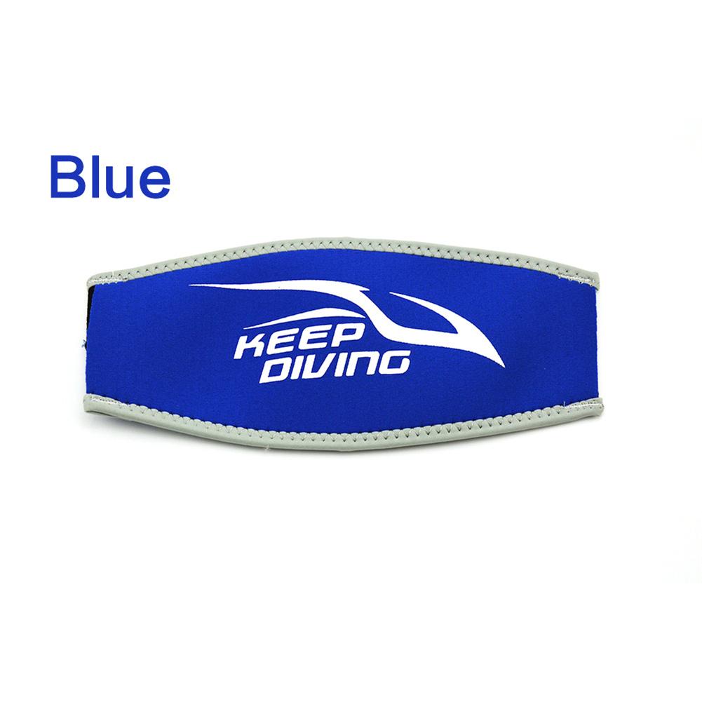 Neoprene Scuba Diving Mask Head Strap Cover Mask Padded Protect Long Hair Band Strap-Wrapper For Added Comfort Equipment: Blue