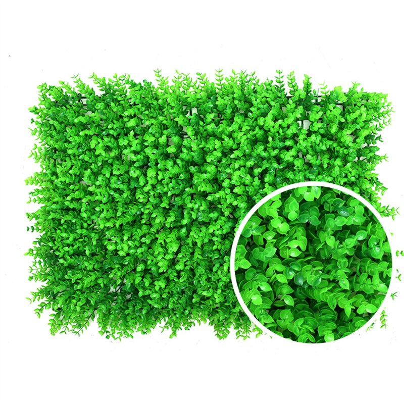 Artificial Lawn Simulation Plant Wall Artificial Leaf Hedge Panels Background Plastic Lawn for Home Garden Patio: 1
