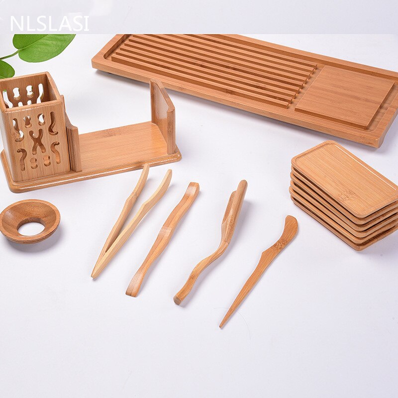 Natural bamboo tea road six gentlemen tea set multi-piece accessories minimalist Tea set tea accessories