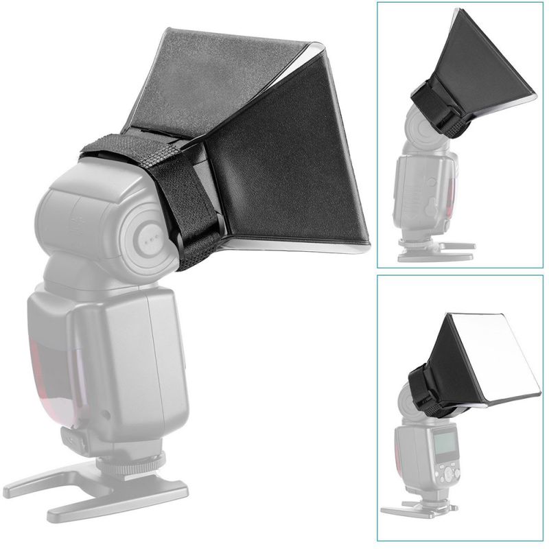 Flash Diffuser Softbox Indoor Outdoor Fotografie Kit Camera Foto Zacht Licht Doos Universele Externe Flash Diffuser