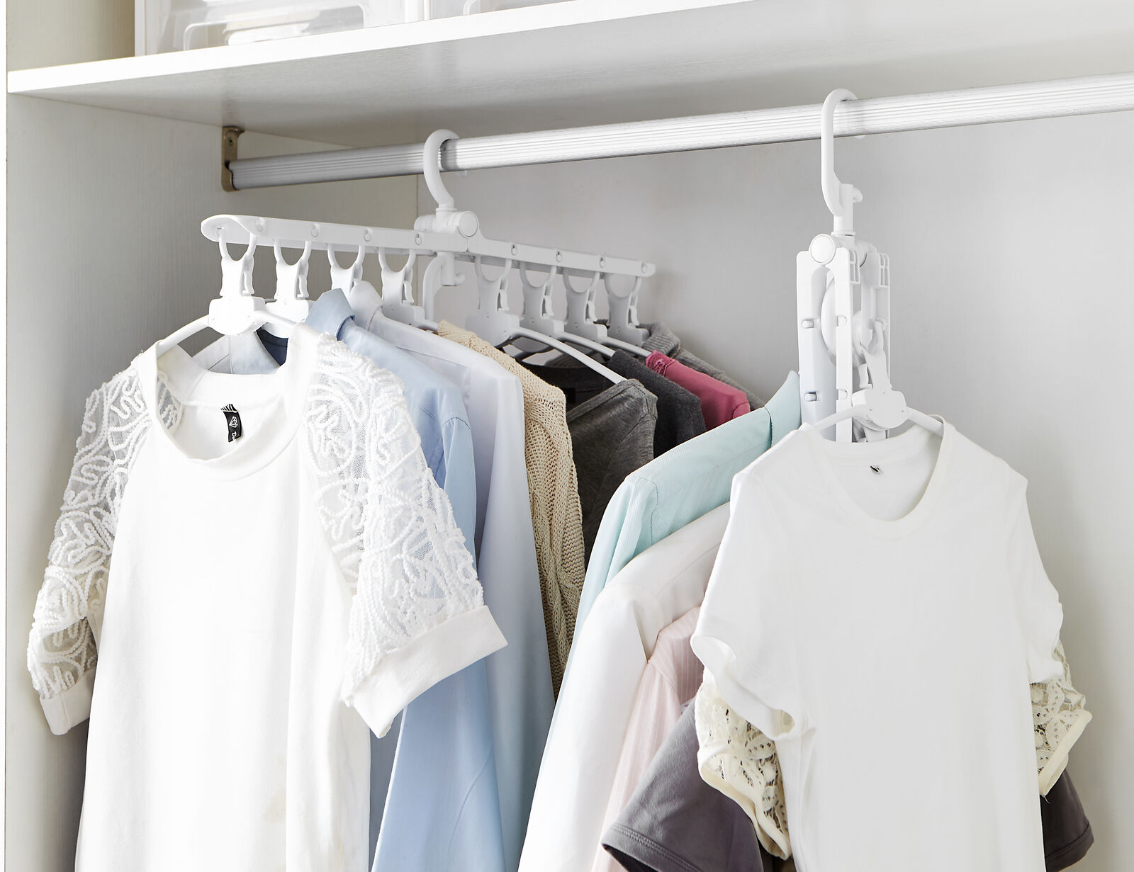 Cintre magique 8 en 1 pliant pour vêtements, avec Rotation de 360 °, permettant de gagner de l'espace