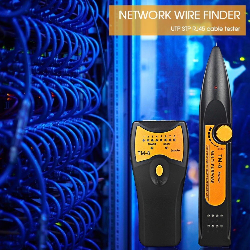 RJ45 UTP STP RJ11 Diagnose Tone Line Finder Tracer Network Phone Telephone Wire Cable Tester Toner Tracker Detector