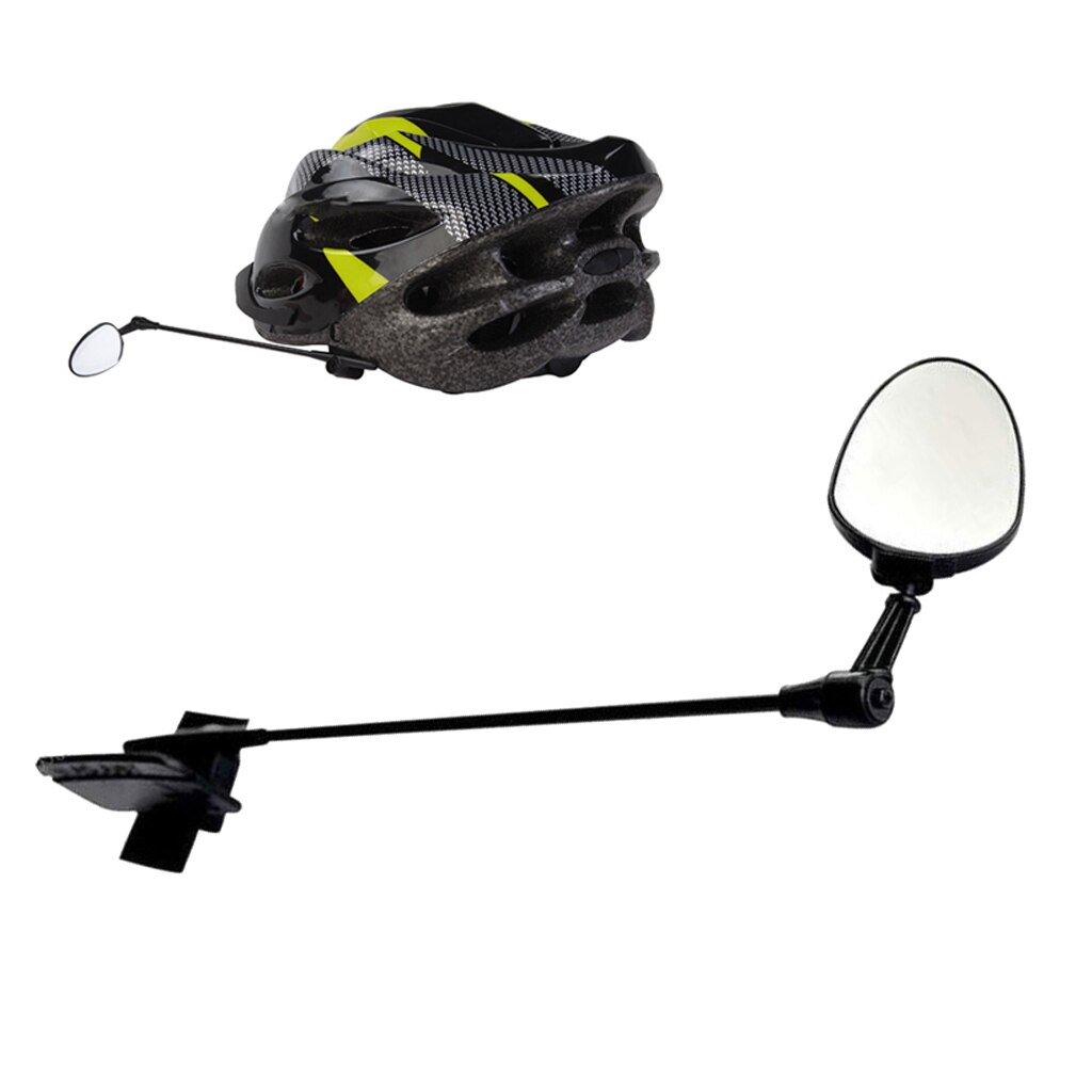 Rotatable Bike Rear View Helmet Mirror Safety Cycling Adjustable Rearview Mirror