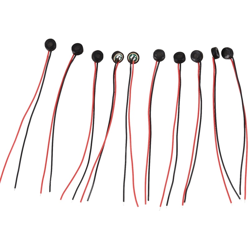 Hiletgo 10 Stück Elektret-Kondensator-Mikrofon 6x2,2 Mm – MP3 Mikrofon-Ersatz & Zubehör
