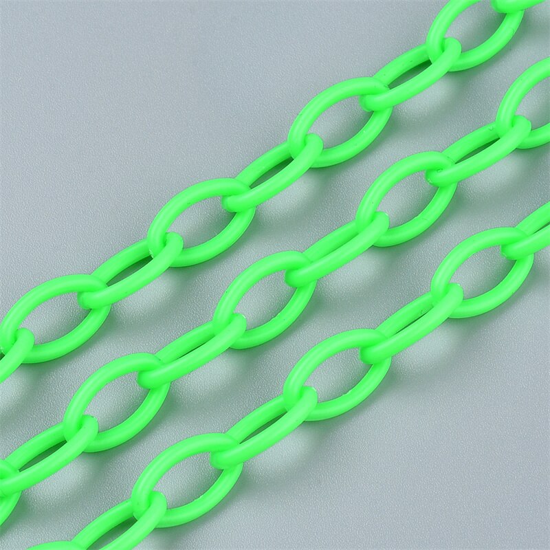 10pz Macaron catena creazione di gioielli accessori collana fatta a mano braccialetto corda catena di plastica colori isolati risultati dei gioielli: Oro