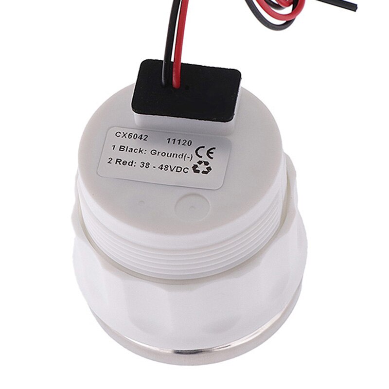 Boat Battery Charge Level Indicator Waterproof Battery Capacity Meter LED Display 0~100% With Alarm Red Backlight For Car Marine