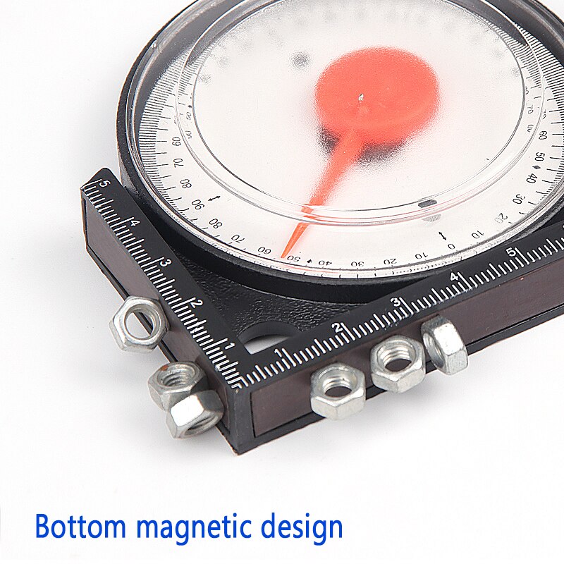 1pc Slope Inclinometer Angle Finder Protractor Tilt Level Meter Clinometer With Magnetic Base Slope Measuring Tools