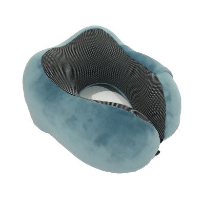 U-shaped Memory Schaum kopf Hals Kissen Weiche Langsam Rebound Raum Reise lagerung Flugzeug Flug kissen Gesundheits Kissen: light blue