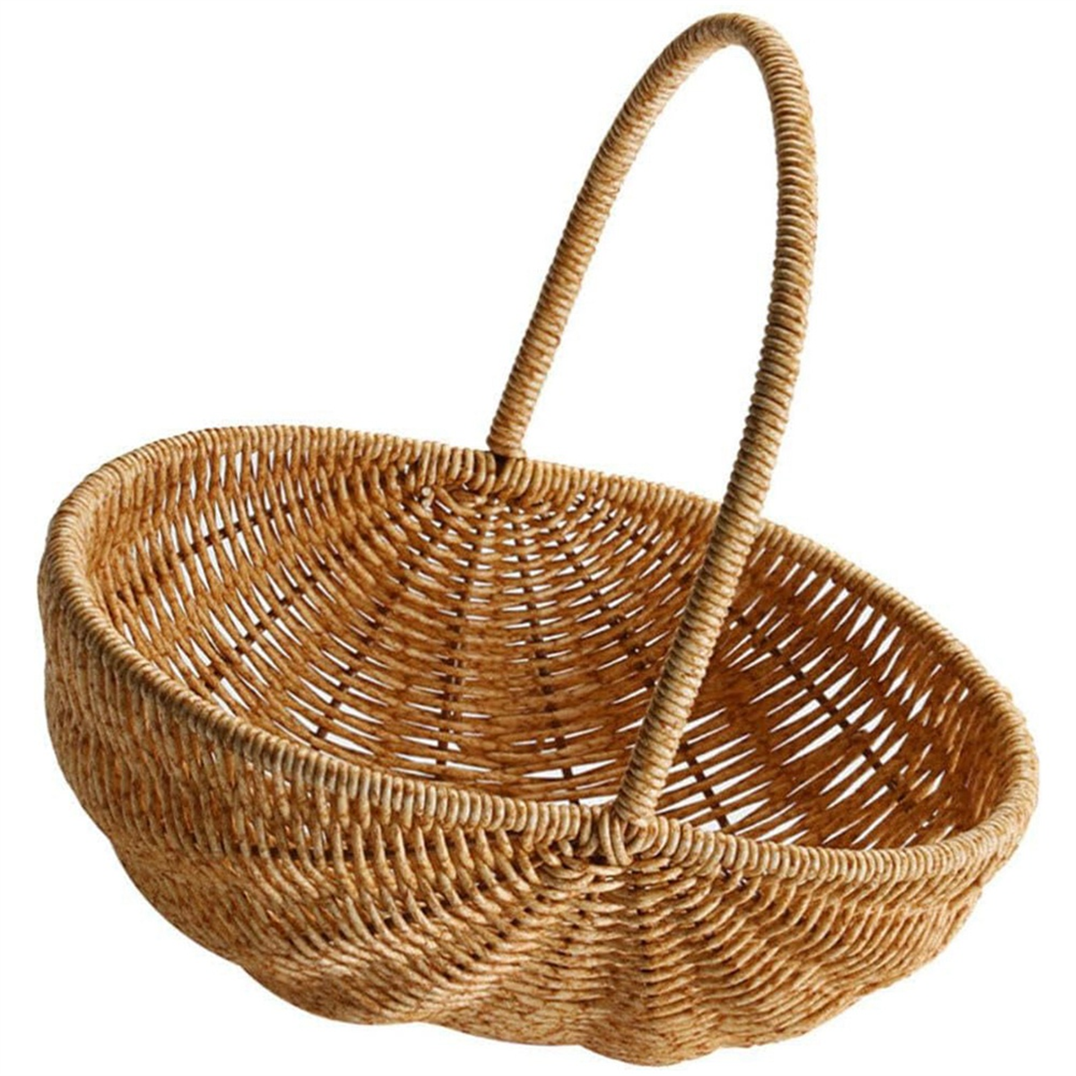 Rieten Mand met Handvat - Bruiloft Bloemenmeisje Mand - Picknick, Fruit, Groente Opslag
