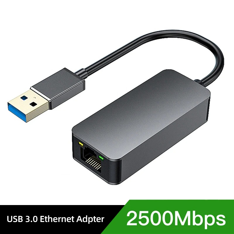 2500Mbps USB 3.0 Bedrade USB Type C Naar Rj45 Lan Ethernet Adapter RTL8156 Netwerkkaart voor PC Macbook Windows Laptop: WHITE