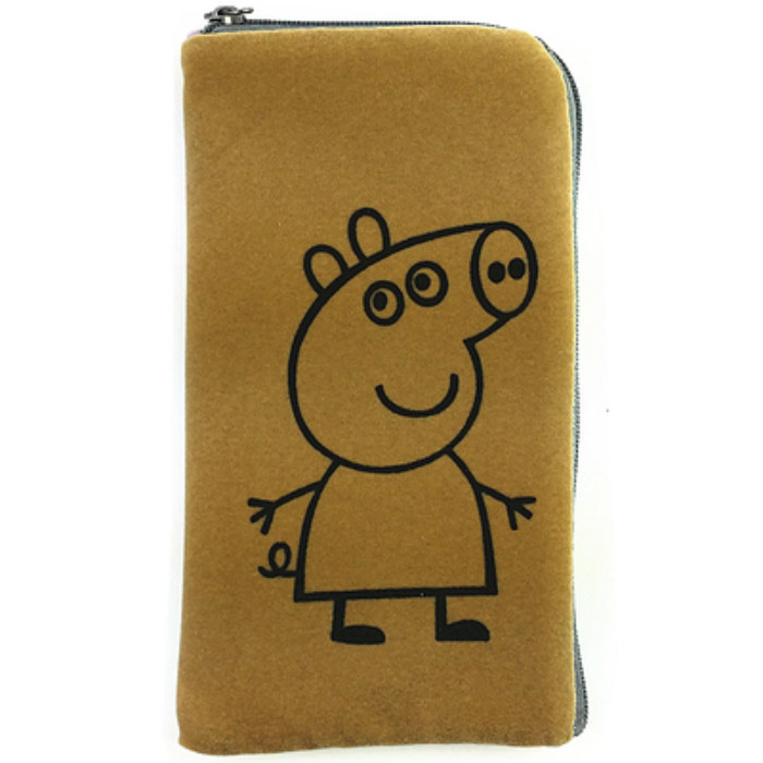 FSSOBOTLUN, For Xiaomi Redmi Note 10 Pro Phone Case 6.6“ Zipper flannel Pouch Bag Pocket Thicken Keep warm Protective Cover: Brown Paige