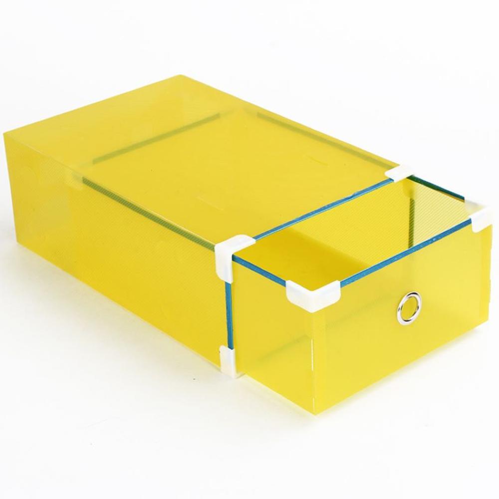 Foldable Plastic Storage Box Thicken Crate Clothes Shoes Drawers Clear Storage Drawer Organizer For Home Save Space Accessories