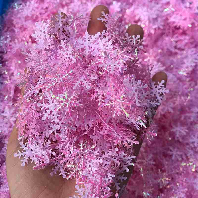 Copos de nieve para decoración navideña, adorno colgante de árbol de Navidad, decoración de copos de Navidad para jardín, vacaciones, de boda, 300 Uds.