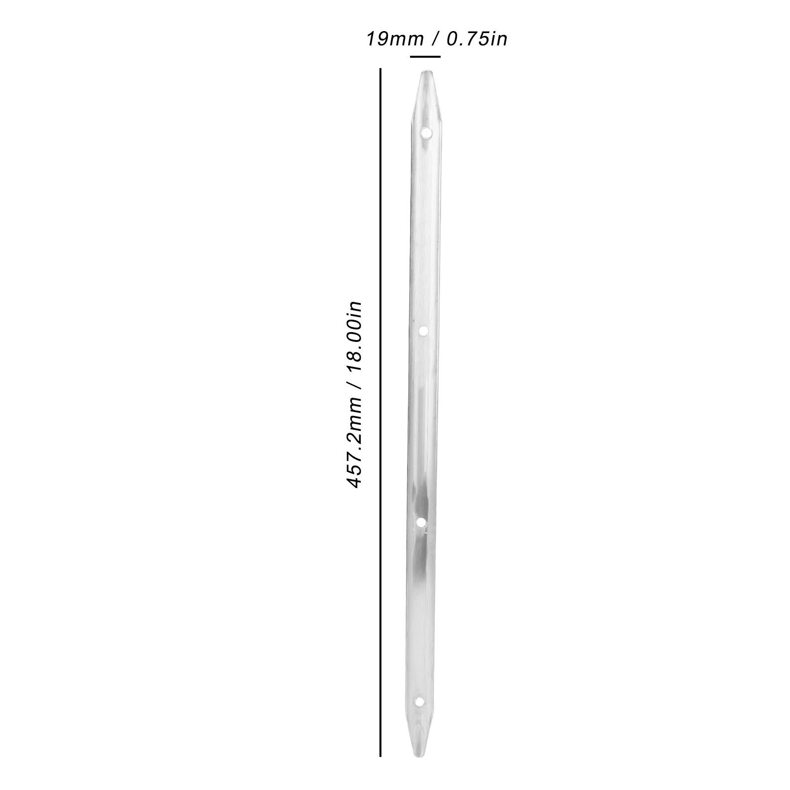 457.2x19mm Boat Rub Strake 316 Stainless Steel Marine Line Rub Strakes Protection Deck Boat Accessory