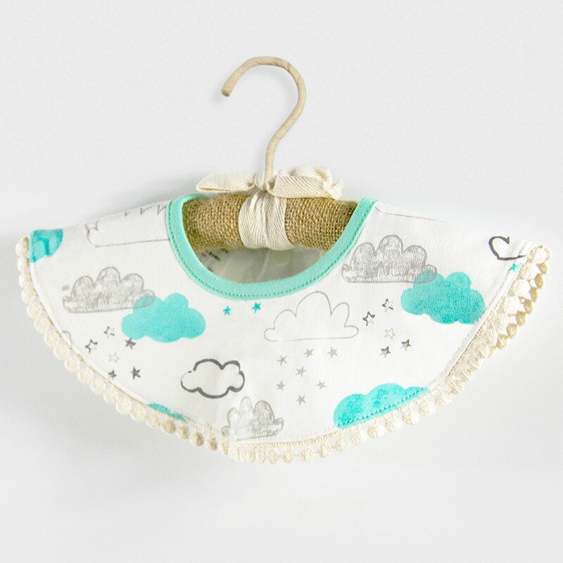 Baby Lätzchen Rundhals Baby Spucktuch Lätzchen 360 Grad Blume Lätzchen für Mädchen Baby Kleidung Bandana Lätzchen Wasserdicht: Star Rain