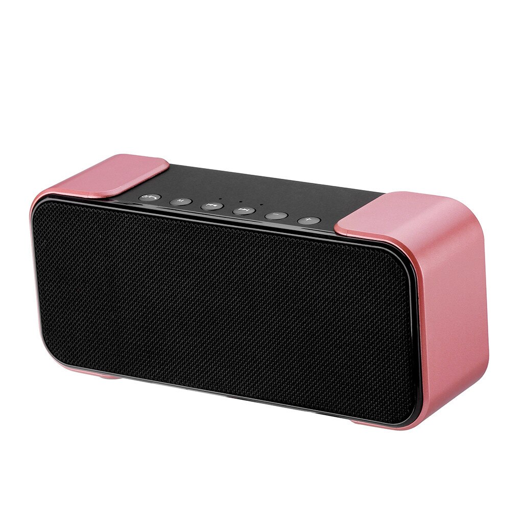 Draagbare 3D Surround Stereo Draadloze Bluetooth 4.2 Speaker Subwoofer Super Bass Luidsprekers Z729: rosegold