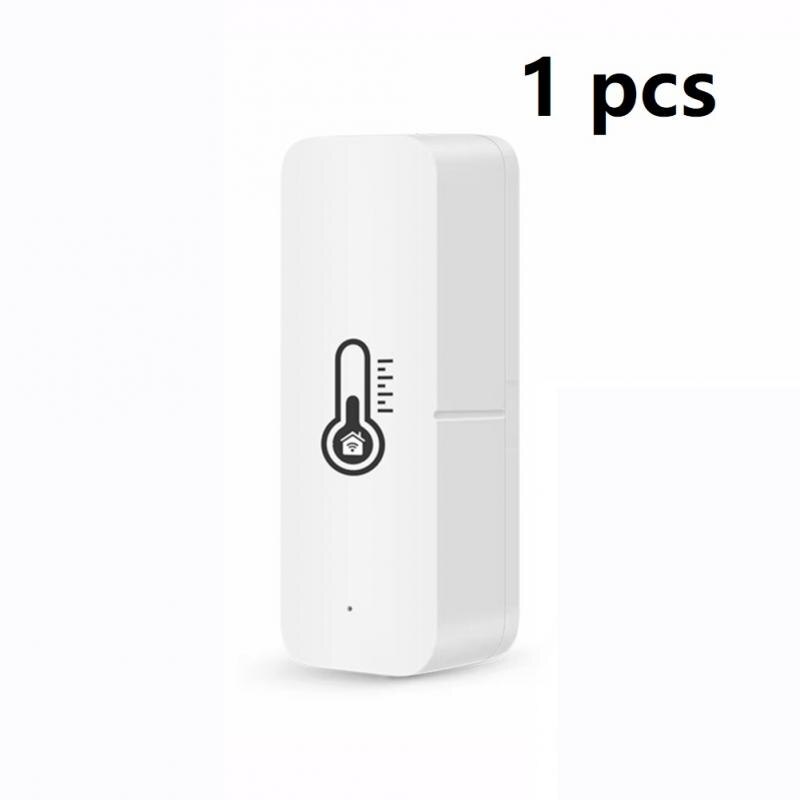 Tuya Wifi Smart Temperature And Humidity Sensor With Buzzer Alarm Smart Life APP Voice Control Support Alexa Google Assistant: 1pcs