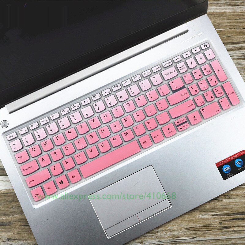 Silcone laptop notebook tastatur cover beskytter til lenovo yoga  c740 (15) c740-15 iml  c 740 15 iml 15.6 tommer med numeriske taster