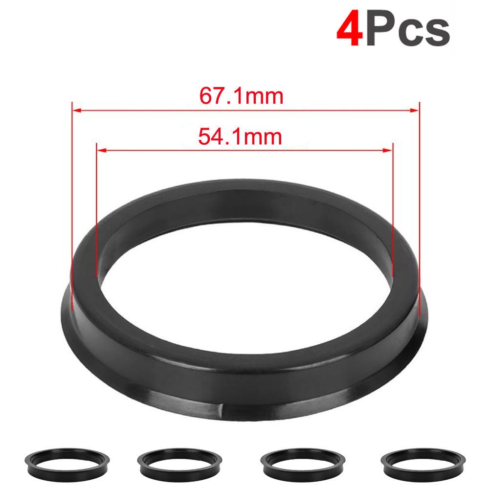 4 Teile/satz Automotive Auto Kunststoff Rad Hub Centric Ringe Zentrum Hubrings Bohrung 73,1-57,1 66,6-57,1: 67.1-54.1mm