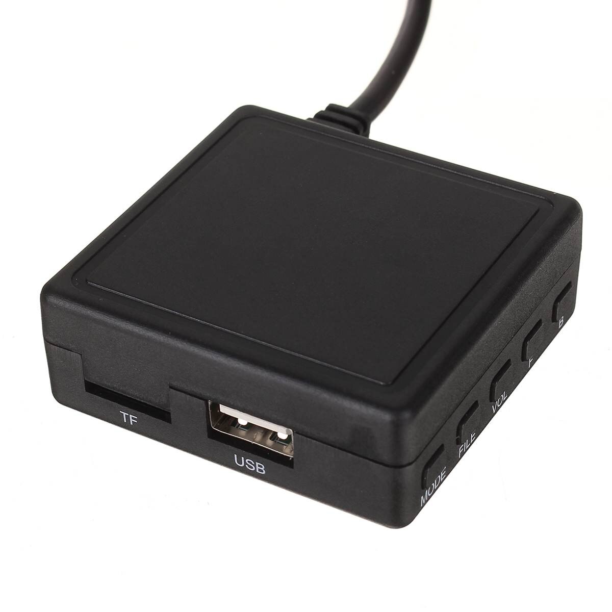 6 -pins 3.5 mm- aux tf usb microfoon media bluetooth aux adapterkabel stereo voor renault 2005