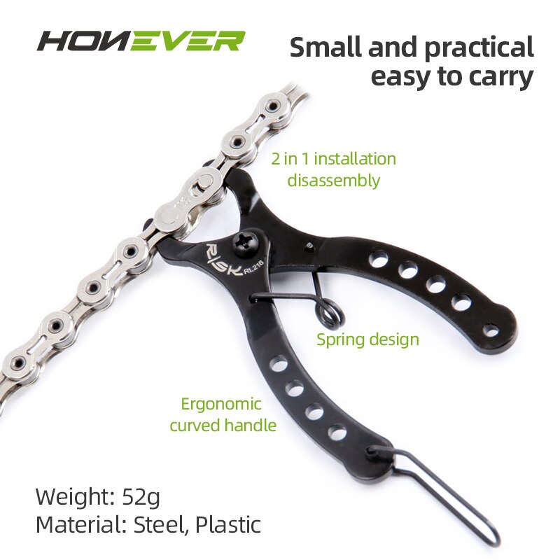 Mini Bike Chain Quick Link Tool Met Haak Fietsketting Quick Link Cutter Breaker Wear Indicator Fiets Tool Kit Accessoires