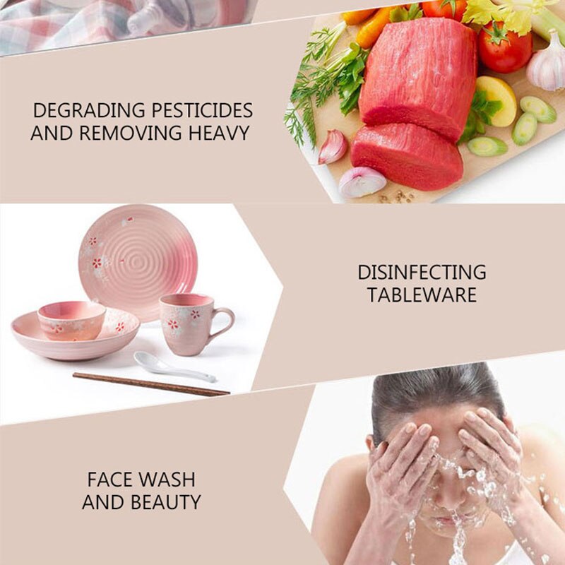 Armario de desinfección de frutas y verduras para el hogar, Máquina Inteligente de lavado de verduras, máquina de desinfección de ozono, Q9