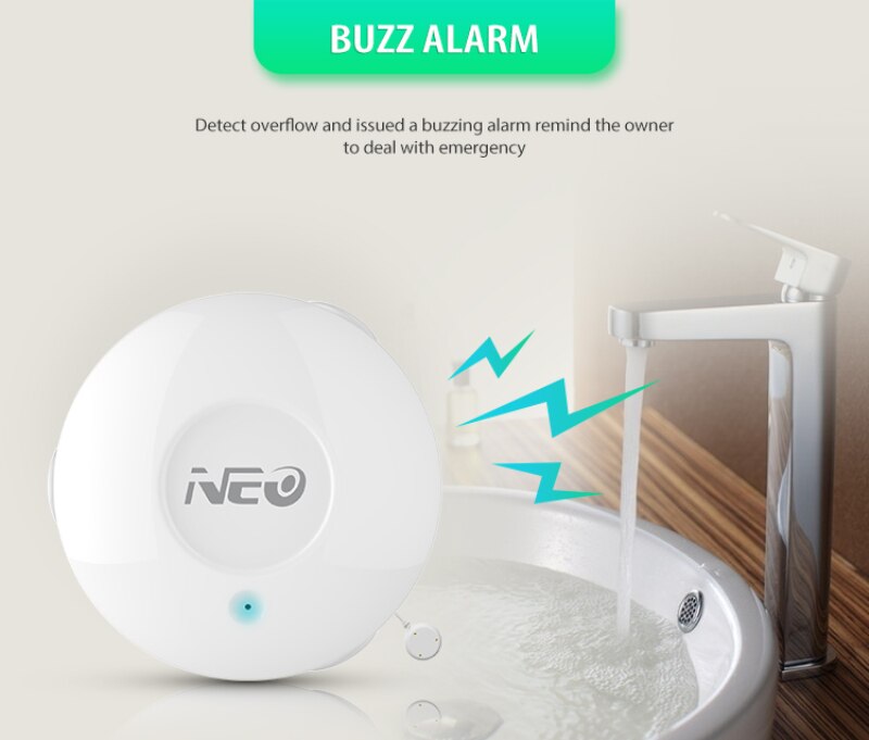 Smart Home Z Wave Plus Waterlek Sensor Z-Wave Eu 868.4Mhz Serie Water Lekkage Detector Met remote Probe Waterbestendig
