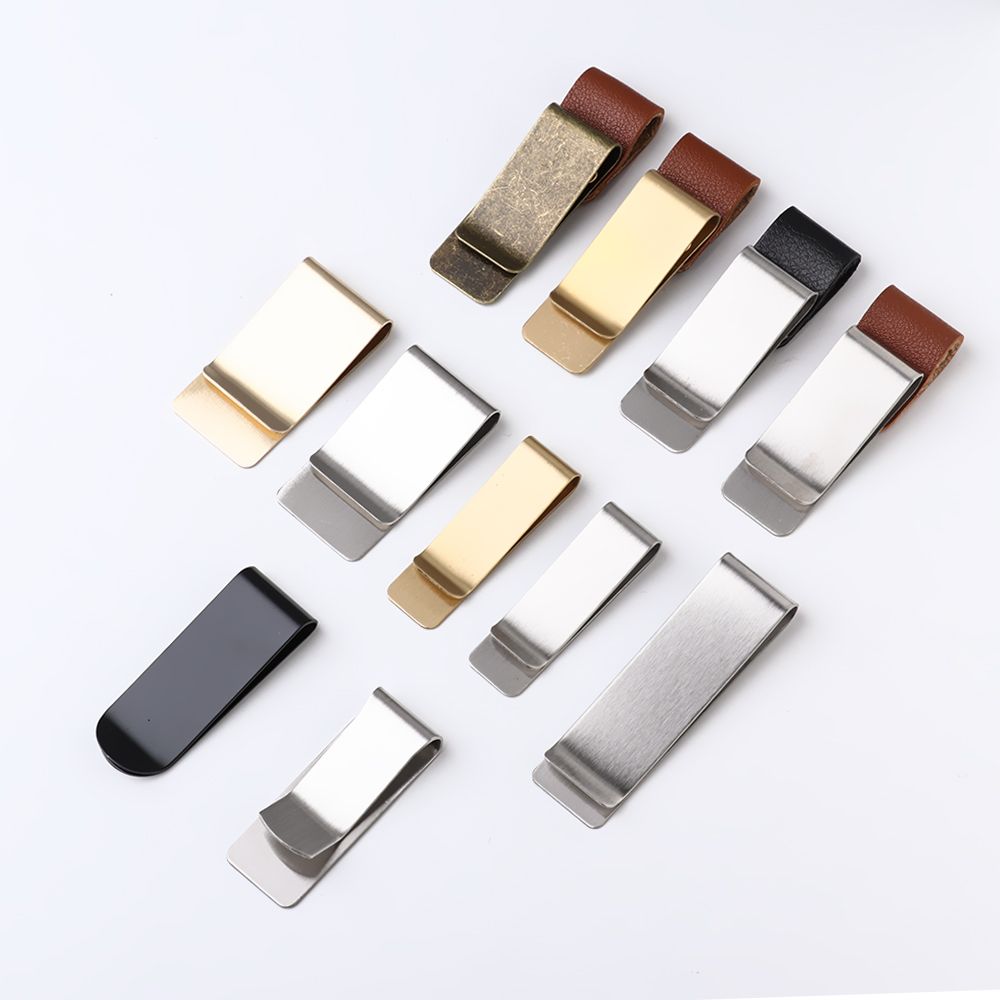 1Pc Metal Leather Brass Pen Holder Stainless Steel Pencil Clip Vintage Dairy Notebook Pen Holder Spiral Loose Leaf Memo Clip