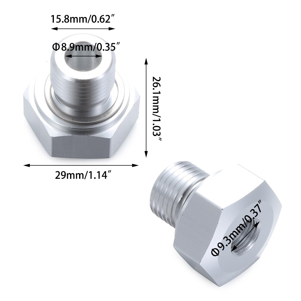 Oil Pressure Sensor Adapter LS Engine Swap Male M16x1.5 Female 1/8 NPT L saw Auto Accessories