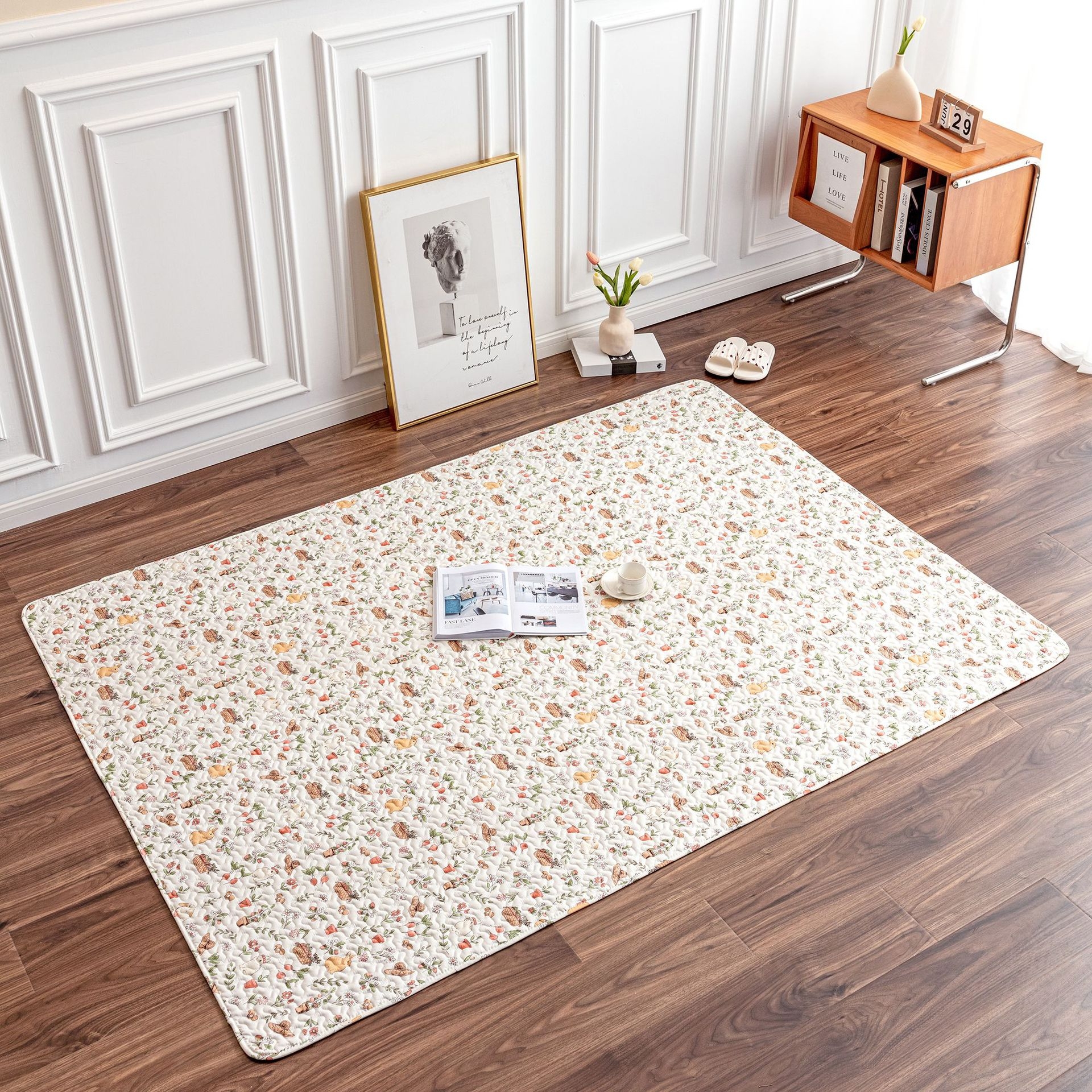 Konijn Vloermat Huisdier Bank Kussen Training Pad Vier Seizoenen Universele Kooi Mat Kat Hond Slaapdeken Hek Pad Bunny Benodigdheden: 4XL / Bordeaux
